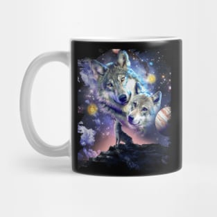 Cosmic Space Wolf Mug